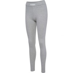 Damskie legginsy Hummel Elemental. Szare legginsy sportowe damskie HUMMEL, bez wzorów, na fitness i siłownię. Za 186.00 zł.