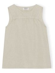 CARE BY ME Top "Cecilie" w kolorze beżowym rozmiar: L. Brązowe topy damskie CARE BY ME, l, bez wzorów, bez kołnierzyka. Za 138.95 zł.