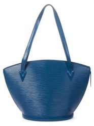 Louis Vuitton Skórzana torebka "St-Jacques GM" w kolorze niebieskim - 26 x 30 x 17 cm rozmiar: onesize. Niebieskie torebki klasyczne damskie Louis Vuitton, bez wzorów, z materiału, bez dodatków. Za 2,696.99 zł.