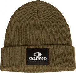 Odzież Beanies unisex SkatePro V2 Czapka Skate - Olive. Zielona czapki męskie SKATEPRO, bez wzorów, z materiału. Za 75.99 zł.