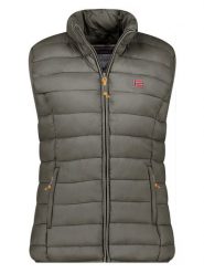 Geographical Norway Kamizelka pikowana "Vatikolor" w kolorze khaki rozmiar: M. Brązowe kamizelki damskie Geographical Norway, m. Za 143.56 zł.