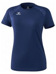 Erima Koszulka funkcyjna "Performance" w kolorze granatowym rozmiar: 34. Niebieskie bluzki sportowe damskie Erima, bez wzorów, z materiału, bez ramiączek. Za 69.91 zł.