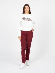 Liu Jo Spodnie "Chino" | WF1220 T7896 | Kobieta | Czerwony. Czerwone spodnie dresowe damskie Liu Jo, s, z elastanu. W wyprzedaży za 329.00 zł.