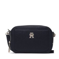 Torebka Tommy Hilfiger. Niebieskie listonoszki damskie Tommy Hilfiger, bez wzorów, bez dodatków. Za 549.99 zł.