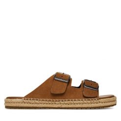 Klapki Tommy Hilfiger. Brązowe klapki i japonki męskie Tommy Hilfiger. Za 222.99 zł.