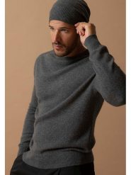 Perfect Cashmere Kaszmirowa czapka "Faith" w kolorze szarym rozmiar: onesize. Szare czapki zimowe damskie Perfect Cashmere, z kaszmiru. Za 121.99 zł.