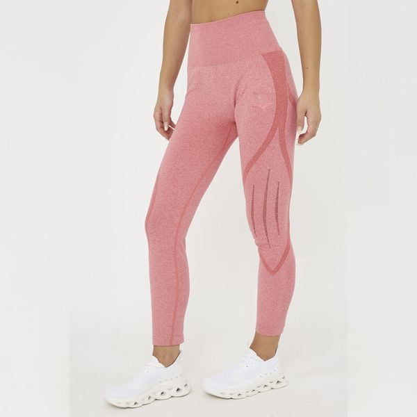 Legginsy fitness damskie Leslie ciemnoróżowe. Czerwone legginsy damskie Legea, l, bez wzorów, z nylonu. Za 92.00 zł.