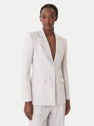 Patrizia Pepe Marynarka 8S0582/A498-S748 Szary Regular Fit. Szare marynarki i żakiety damskie Patrizia Pepe, s, bez wzorów, z syntetyku. Za 1,809.00 zł.