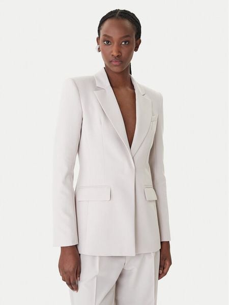 Patrizia Pepe Marynarka 8S0582/A498-S748 Szary Regular Fit. Szare marynarki i żakiety damskie Patrizia Pepe, s, bez wzorów, z syntetyku. Za 1,809.00 zł.