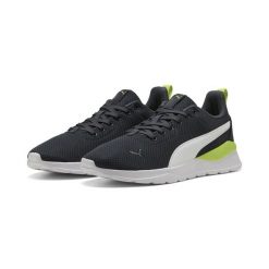 Buty sportowe Anzarun Lite PUMA Strong Gray White Lime Smash Green. Białe buty sportowe na co dzień damskie Puma, bez wzorów, trekkingowe. Za 249.00 zł.