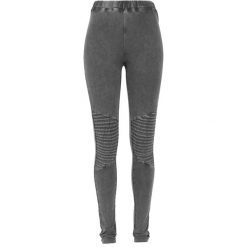Damskie Legginsy Z Dżerseju O Dżinsowym Wyglądzie. Szare legginsy damskie Urban Classics, xl, bez wzorów, z dżerseju. Za 149.99 zł.
