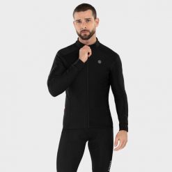 Męska kurtka rowerowa softshell Kolarstwo Siroko J1 Furkapass. Czarne kurtki męskie SIROKO, m, bez wzorów, z materiału, bez kaptura. Za 235.00 zł.