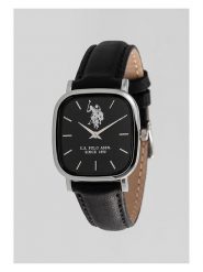 U.S. Polo Assn. Zegarek kwarcowy w kolorze srebrno-czarnym rozmiar: onesize. Czarne, analogowe zegarki damskie U.S. Polo Assn., metalowe. Za 226.77 zł.