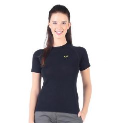 Damska koszulka z krótkim rękawem 100% Wełna Merino 195gr Bise Woolona. Czerwone bluzki sportowe damskie WOOLONA, xl, bez wzorów, z wełny, bez ramiączek. W wyprzedaży za 261.00 zł.