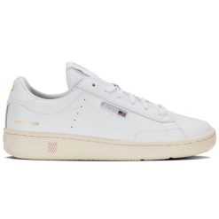 Buty K-Swiss Slammklub Cc M 08911-135-M białe. Białe buty sportowe na co dzień męskie z gumy, bez zapięcia. Za 378.01 zł.