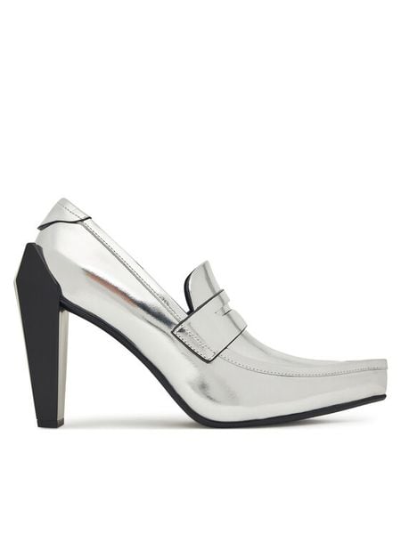 United Nude Półbuty Gem Loafer Hi 1095514116 Srebrny. Szare półbuty damskie United Nude, bez wzorów, ze skóry, bez obcasa, na obcasie. Za 859.99 zł.