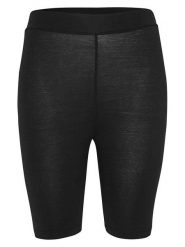 MOSS COPENHAGEN Szorty "Betrina" w kolorze czarnym rozmiar: L/XL. Czarne szorty damskie MOSS COPENHAGEN, bez wzorów, z podwyższonym stanem. Za 66.93 zł.