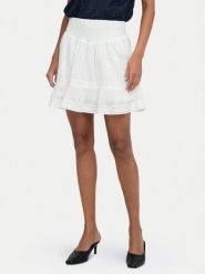 ONLY Spódnica mini Katti 15376205 Biały Regular Fit. Białe spódniczki damskie Only, m, bez wzorów, z bawełny, mini, trapezowe. Za 129.99 zł.