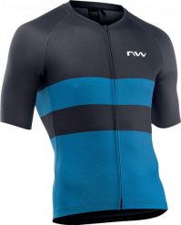 Koszulka rowerowa NORTHWAVE BLADE AIR Jersey czarno niebieska. Czarne t-shirty sportowe męskie Northwave, na lato, m, z jersey, bez ramiączek, na fitness i siłownię. Za 352.05 zł.