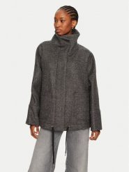 PINKO Płaszcz wełniany Forbice 104040 A23R Szary Regular Fit. Szare płaszcze damskie Pinko, na zimę, m, bez wzorów, z wełny. Za 2,899.00 zł.