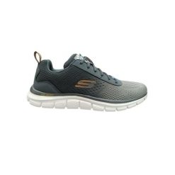 Buty sneakersy sportowe męskie Skechers Track-Pipkent. Białe buty sportowe na co dzień męskie Skechers, bez zapięcia. Za 209.00 zł.