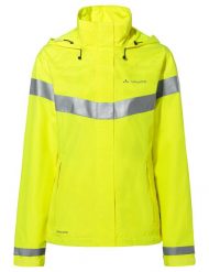 Kurtka damska Luminum Rain Jacket. Żółte kurtki damskie Vaude, bez wzorów, z materiału, bez kaptura. Za 859.00 zł.