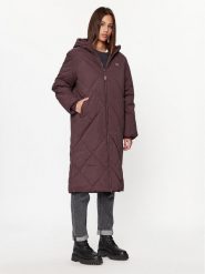 Wrangler Płaszcz zimowy 112342650 Bordowy Regular Fit. Czerwone kurtki damskie Wrangler, na zimę, l, bez wzorów, z syntetyku. Za 449.00 zł.