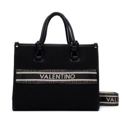 Torebka Valentino. Czarne torebki klasyczne damskie Valentino, bez wzorów, bez dodatków. Za 619.99 zł.