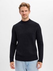Drykorn sweter z dzianiny Mężczyźni Bawełna czarny, M. Czarne swetry męskie Drykorn, m, bez wzorów, z bawełny, bez kołnierzyka. Za 699.95 zł.
