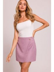 Made of emotion Spódnica w kolorze fioletowym rozmiar: M. Różowe spódniczki damskie Made Of Emotion, m, bez wzorów, z podwyższonym stanem, mini. Za 189.99 zł.