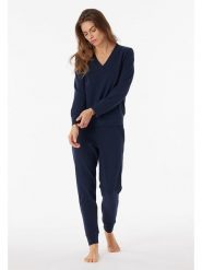 Schiesser Bluza w kolorze granatowym rozmiar: 40. Niebieskie bluzy bez kaptura damskie Schiesser. Za 96.37 zł.