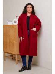 Curvy Lady Płaszcz przejściowy w kolorze czerwonym rozmiar: 40/42. Czerwone płaszcze damskie Curvy Lady, bez wzorów, klasyczne. Za 137.10 zł.