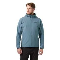 Kurtka turystyczna Helly Hansen Cascade Shield. Niebieskie kurtki męskie Helly Hansen, m, bez wzorów, bez kaptura, narciarskie. W wyprzedaży za 668.00 zł.