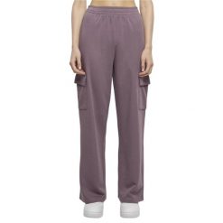 Lekkie Spodnie Dresowe Dla Kobiet. Fioletowe spodnie dresowe damskie Urban Classics, xl, z dresówki. Za 105.99 zł.