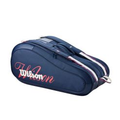 Torba na rakiety tenisowe na 12 sztuk Wilson US Open. Niebieskie torebki klasyczne damskie Wilson, bez wzorów, z materiału, bez dodatków. Za 498.00 zł.