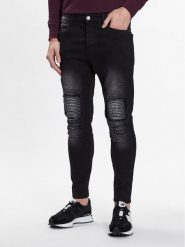 Brave Soul Jeansy MJN-BIKERCHARC Czarny Skinny Fit. Czarne jeansy męskie Brave Soul. Za 89.99 zł.