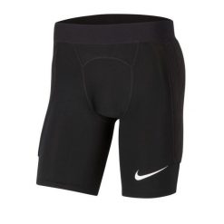 Spodenki bramkarskie męskie Nike Dri-FIT Padded Goalkeeper Short. Białe szorty męskie Nike, bez kołnierzyka. Za 195.00 zł.