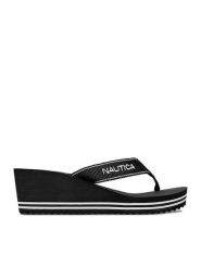 Nautica Japonki CEO-808457 Czarny. Czarne klapki damskie Nautica, bez wzorów, z materiału, bez obcasa. Za 99.99 zł.