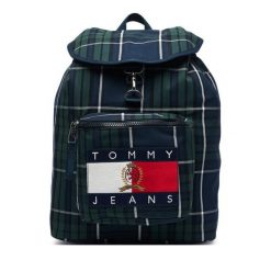 Plecak Tommy Jeans. Zielone plecaki męskie Tommy Jeans, bez wzorów, z jeansu. Za 569.99 zł.