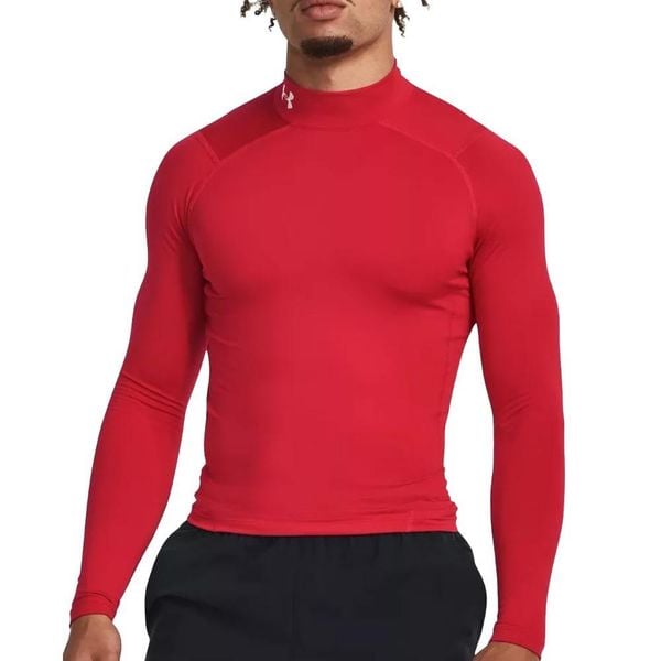 Męska koszulka termoaktywna UNDER ARMOUR czerwona. Czerwone bielizna termoaktywna męska Under Armour, m, bez wzorów, z elastanu. Za 243.30 zł.