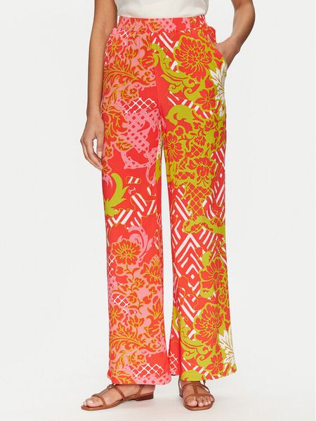 Gaudi Spodnie materiałowe 511BD25026 Pomarańczowy Relaxed Fit. Brązowe spodnie materiałowe damskie GAUDI, bez wzorów, z materiału. Za 229.99 zł.