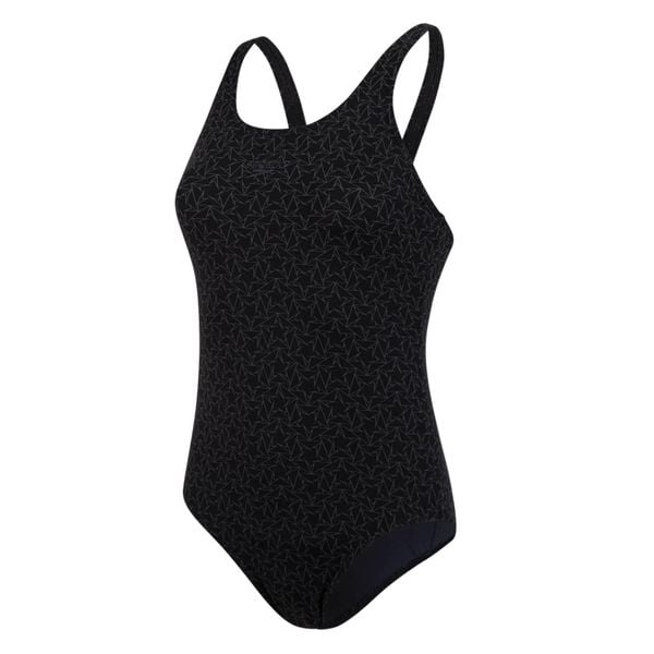 Strój pływacki jednoczęściowy damski Speedo Boomstar Allover Muscleback. Czarne stroje jednoczęściowe damskie Speedo, m, bez wzorów. Za 139.99 zł.