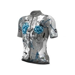 Koszulka rowerowa męska Alé Cycling PR-R Skull. Niebieskie t-shirty sportowe męskie ALÉ CYCLING, m, bez ramiączek, rowerowe. W wyprzedaży za 411.99 zł.