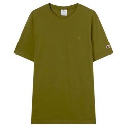 T-Shirt Champion Ss Tee Dorośli. Zielone t-shirty męskie CHAMPION, l, bez wzorów, z bawełny, bez kołnierzyka. Za 167.99 zł.