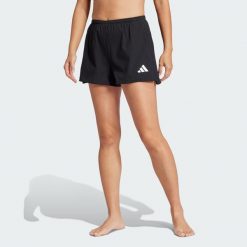 Szorty do pływania 2-Inch. Białe szorty damskie Adidas, bez wzorów, z materiału. Za 149.00 zł.