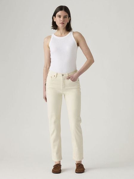 Levi's Dżinsy - Slim fit - w kolorze kremowym rozmiar: W25/L26. Brązowe jeansy damskie Levi's. Za 161.73 zł.