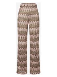 More & More Spodnie w kolorze brązowo-jasnoróżowym rozmiar: 34. Brązowe spodnie materiałowe damskie MORE & MORE, bez wzorów, z materiału, z podwyższonym stanem. Za 104.99 zł.