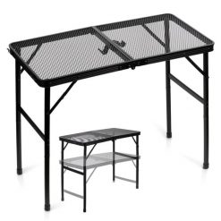 Stół turystyczny składany aluminiowy czarny 2w1 80x40x37/66 cm. Czarne walizki Vilde, bez wzorów. W wyprzedaży za 125.90 zł.
