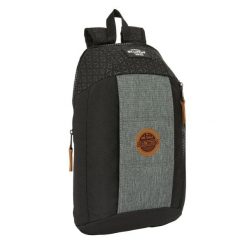 Plecak Casual BlackFit8 Old school Czarny. Szare plecaki damskie safta, bez wzorów, casualowe. Za 91.20 zł.