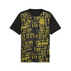 Męska koszulka przedmeczowa Borussia Dortmund 24/25 PUMA Black Faster Yellow. Czarne t-shirty sportowe męskie Puma, m, bez ramiączek, do piłki nożnej. Za 309.00 zł.